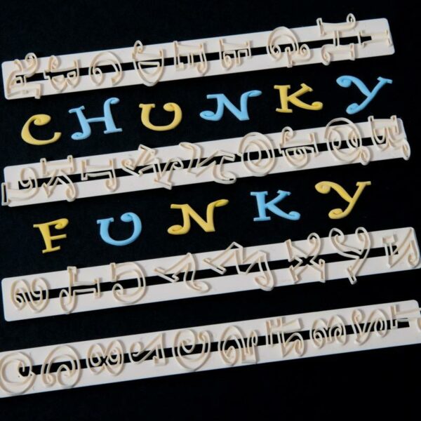 Ausstecher Set Alphabet & Zahlen, Chunky Funky 01
