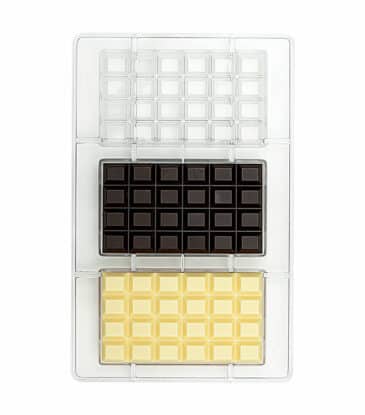 Schokoladenform Schokoladentafel Classica, 3 Stück pro Form